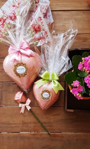 Coração 150g, 250g e Rosa